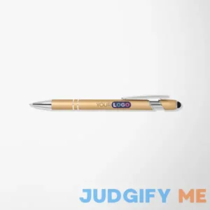 50 Engraved Full Color Gold Alpha Stylus Pens - Personalized Custom Promotional Pens by Pens.com