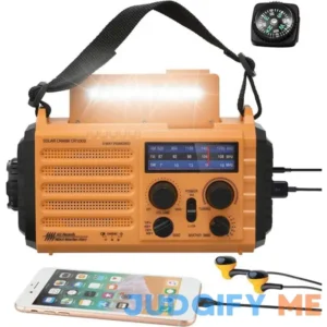 5000 Weather Portable Radio Solar Hand Crank 5-Way Power Emergency Radio