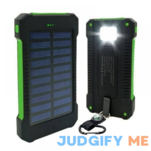 50000mah Solar Power Bank Dual USB Portable Battery Charger with LED Light for Phone