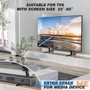 5Rcom TV Stand Mount Universal TV Stand Tabletop for 22 to 65 inch Plasma LCD LED Flat Screen TVs