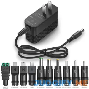 5V 1A Charger Power Cord AC Adapter 5V Power Supply DC for Regulated Switching with 10 Interchangeable Jacks Universal for 100mA 200mA 300mA 350mA