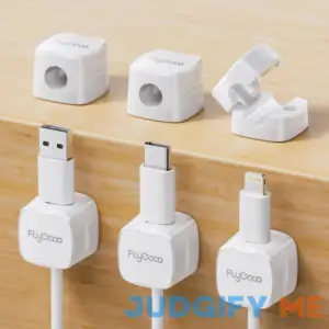 6 Pack Magnetic Cable Management Clips FlyCoco Cord Organizer for Desk
