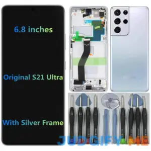 6.8" AMOLED Original for Samsung Galaxy S21 Ultra Display Touch Screen Digitizer Assembly S21ultra 5G G998U G998U1 G998W G998B G998B/DS LCD Screen