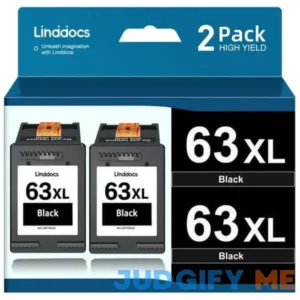 63 Ink for HP 63xl Black Ink Cartridge Printer Ink HP 63 Work with HP Officejet 3830 4650 5255 5258 4655 5252 Envy 4520 4655 Printer
