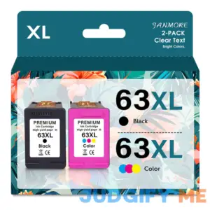 63 XL High Yield Ink Cartridge Combo Pack Replacement for HP 63 Ink; for HP Envy 4520 4512 4516; Officejet 3830 4650 4655 5200 5255 5252 5222