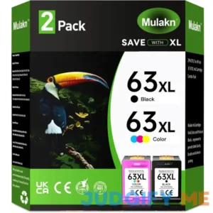 63XL Black/Tri-Color Ink Cartridge for HP Ink 63 63XL for HP Officejet 3830 4650 4655 5255 5258 5200 Envy 4520 4512 4510 Deskjet 1110 2130 3630