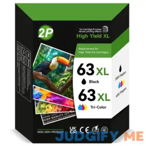 63XL for HP 63XL Ink Cartridge Combo Pack Black/Color for HP Ink 63 Fit for HP OfficeJet 3830 4650 4655 5252 Envy 4520 4512 DeskJet 2130 2132 3630