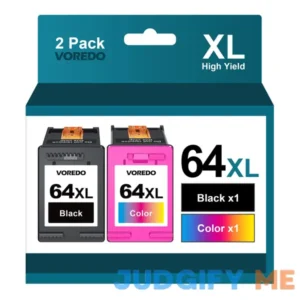 64XL Ink Cartridge Combo Pack Remanufactured Replacement for HP Ink 64 HP64 64XL 64 XL Work for Envy Photo 7858 7855 7155 6255 6252 7120 7158 Envy