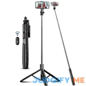 71" Phone Tripod & Selfie Stick All in One Extendable Cell Phone Tripod with Wireless Remote