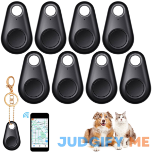 8 Pack Portable GPS Tracking Mobile Tracking Smart Anti Loss Device Waterproof Key Finder Locator Smart Finders Tracker Device for Kids Dog Pet Cat