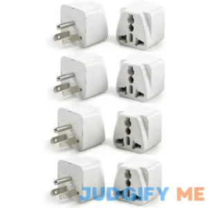 8 Pack Universal Adapter UK to US Adapter Europe to US Plug Adapter