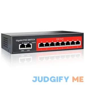 8 Port Gigabit PoE Switch with 2 Gigabit Uplink