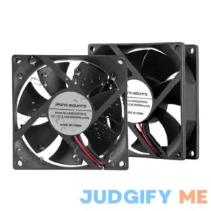 80mm Moisture-proof Fan 2-Pack 12V DC 8025 High Airflow Cooling Fan 2 Wire 3Pin