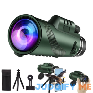 80x100 Monocular Telescope High Power Monocular for Adults with Smartphone Adapter