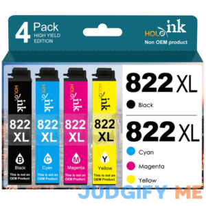 822XL Ink Cartridges Remanufactured Replacement for Epson 822 822 XL T822 Ink Cartridges for Workforce Pro WF-4833 WF-3820 WF-4820 WF-4830 WF-4834