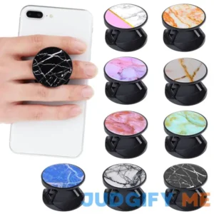 9 Pieces Cell Phone Grip Holder Collapsible Phone Holder Colorful Self-Adhesive Sublimation Phone Holders for Smartphone and Tablets