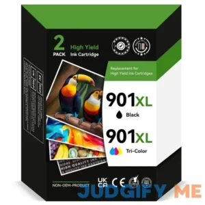 901XL for HP 901 Ink Cartridge Black/Color Combo Pack Work for OfficeJet J4550 J4680 J4580 J4540 J4500 J4680c G510a G510b G510g G510h G510n J4524