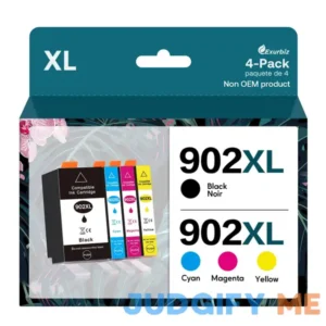 902XL Compatible for 902 XL Ink Cartridge Combo Pack High Yield Replacement Work for HP Officejet Pro 6978 6960 6962 6968 6954 6958 6950 6951