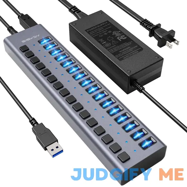 90W Powered USB Hub ACASIS 16 Ports USB 3.0 Data Port Aluminum Housing 90W Powered USB Hub ACASIS 16 Ports USB 3.0 Data Port Aluminum Housing
