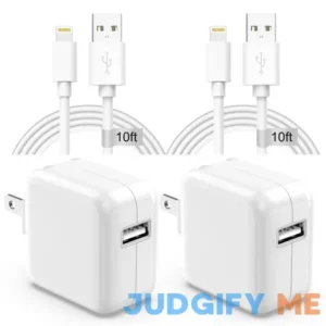 AINPOW Apple Ipad Charger Wall Charger And Cord 10 Ft 2Set