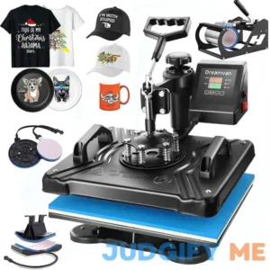 AKEYDIY 5 in 1 Heat Press Machine for t Shirts Professional Swing Away Heat Press Digital Combo 12" x 15" 360-degree Rotation Heat Press Machines