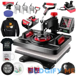 AKEYDIY 8 in 1 Heat Press Machine Professional Sublimation Machine 12" X 15" Swing Away Shirt Printing Heat Transfer Digital Industrial-Quality Heat