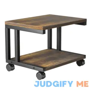 AMERIERGO Printer Table Stand with Storage Under Desk with 4 Wheels & Lock Mechanism