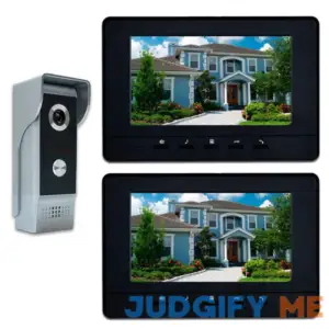 AMOCAM Wired Video Intercom System 7 Inches Video Doorbell Door Phone System