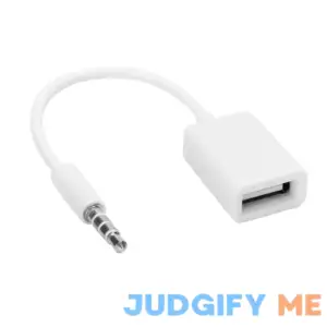 ASHATA Audio Cable 3.5mm Male to USB Female USB Female to Aux Jack Male Cable Auxiliary Adapter Converter Cable for Devices with Aux Audio Jack
