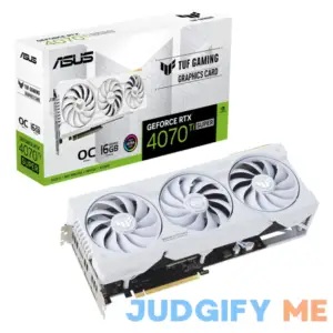 ASUS GeForce RTX 4070 Ti SUPER TUF Gaming White OC Graphics Card