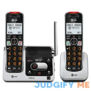 AT&T BL102-2 DECT 6.0 2-Handset Cordless Phone for Home with Answering Machine