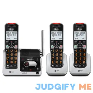 AT&T BL102-3 DECT 6.0 3-Handset Cordless Phone for Home with Answering Machine