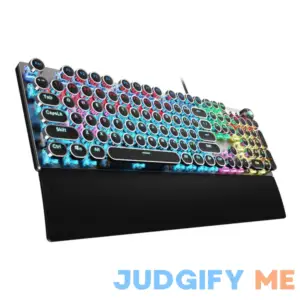 AULA F2088 Typewriter Style Mechanical Gaming Keyboard Blue Switches