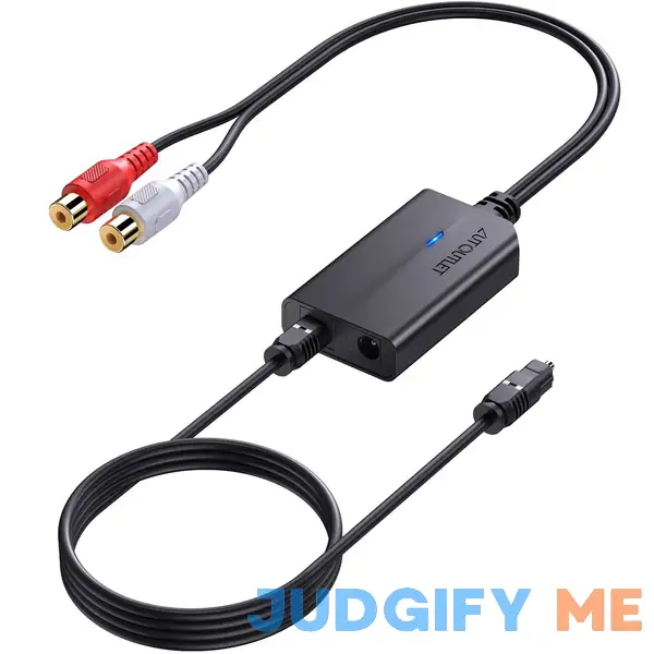 AUTOUTLET 192kHz Optical to RCA Converter DAC Digital to Analog Audio Converter Spdif/Optical/Toslink to RCA Audio Adapter with 3ft Optical Cable AUTOUTLET 192kHz Optical to RCA Converter DAC Digital to Analog Audio Converter Spdif/Optical/Toslink to RCA Audio Adapter with 3ft Optical Cable