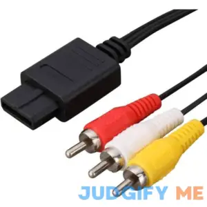 AV Cable Composite Video Cord Compatible with Nintendo 64/N64/GameCube/Super Nintendo SNES TV Game
