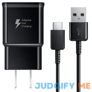 Adaptive Fast Charging Wall Charger and 5-feet Usb Type C Cable Kit Bundle Compatible with Samsung Galaxy S23/s22/s21/s20/s10/s9/s8/note 20/note 10