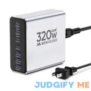 Aluminum Alloy 320W USB C Charger 7 Port Fast Charging Station