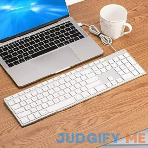 Aluminum USB Wired Keyboard with Numeric Keypad for Apple Mac Pro