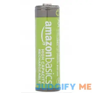 Amazon Basics 2-Pack Rechargeable AA NiMH Batteries