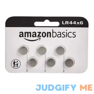 Amazon Basics 6 Pack LR44 Alkaline Button Coin Cell Battery