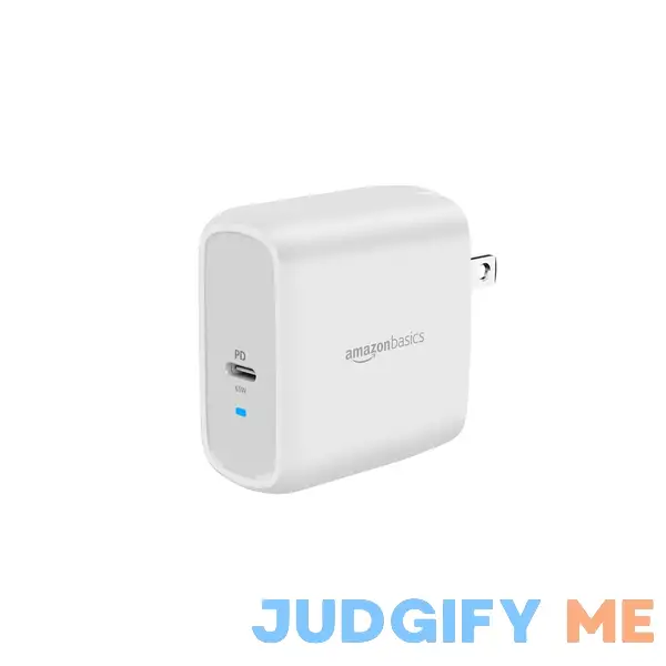 Amazon Basics 65W One-Port GaN USB-C Wall Charger with Power Delivery PD for Laptops Amazon Basics 65W One-Port GaN USB-C Wall Charger with Power Delivery PD for Laptops
