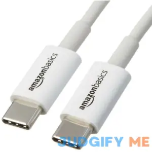 Amazon Basics USB-C to USB-C 2.0 Fast Charger Cable 480Mbps Speed