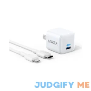 Anker Nano Charger 20W PIQ 3.0 Durable Compact Fast Charger with 6ft USB-C to Lightning Cable