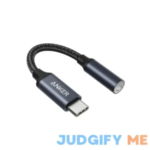 Anker USB C to 3.5mm Audio Adapter Male to Female Nylon Cable for Samsung S20/S20+/S20 Ultra Pixel 4/+ 4XL and More Type C Devices
