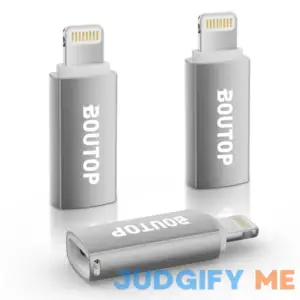 [Apple MFi Certified] USB C to Lightning Adapter Silver-3 Packs