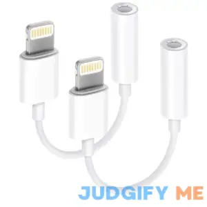 Apple Mfi Certified 2 Pack Lightning To 3.5 Mm Headphone Jack Adapter For Iphone