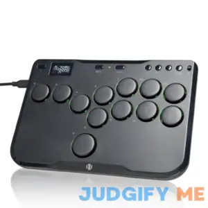 Arcade Stick Leverless Controller CosmoxGaming P12: Leverless Arcade Stick with Turbo & Silent Low-Profile Switches