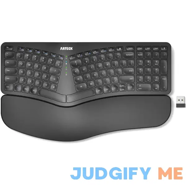 Arteck Split Ergonomic Keyboard with Cushioned Wrist and Palm Rest Arteck Split Ergonomic Keyboard with Cushioned Wrist and Palm Rest