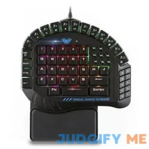 Aula 30 Progammable Keys One Handed Merchanical Gaming Keyboard - RGB Backlit Gaming Keypad Green Switches One-Hand Keyboard Wit