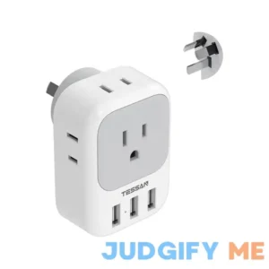 Australia Travel Adapter with 4 AC Outlets 3 USB ports